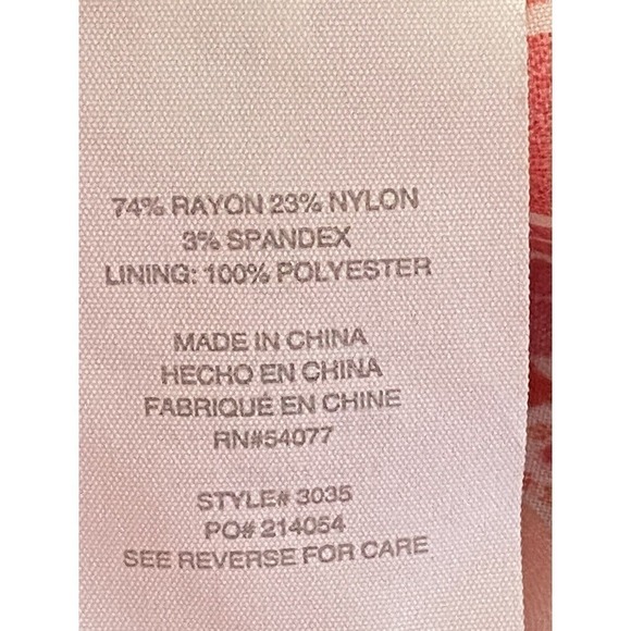 Cabi Red Blazer Jacket Women Sz 6 Bow Gold Buttons - Picture 8 of 8